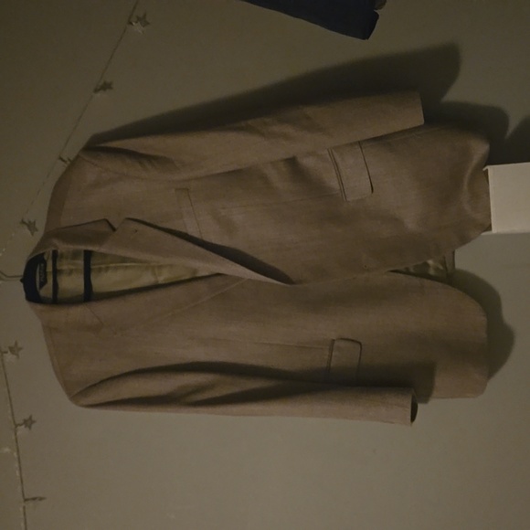 Jos. A. Bank Suit Coat pleated sport coat Jacket Blazer Silk Camel Djerf Avenue - Picture 2 of 14